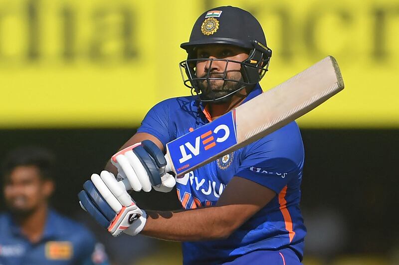 India's captain Rohit Sharma missed out on a century on Tuesday. AFP