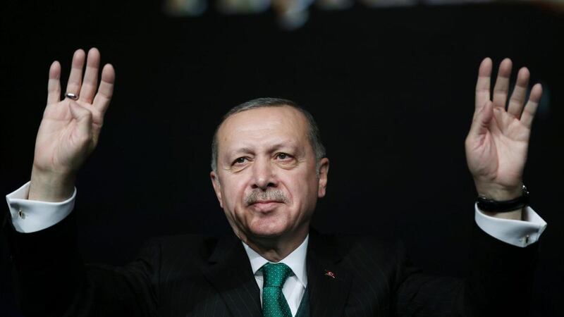 Turkish President Tayyip Erdogan, pictured, and Russian President Vladimir Putin spoke by telephone on Thursday and agreed to strengthen military and security service coordination in Syria, according to the Kremlin