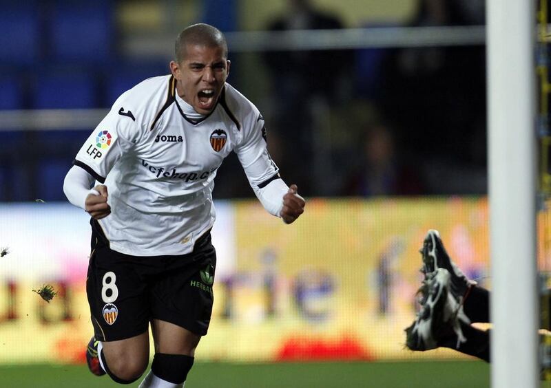Sofiane Feghouli shown with his club, Valencia, during a La Liga match in 2012. Alberto Saiz / AP
