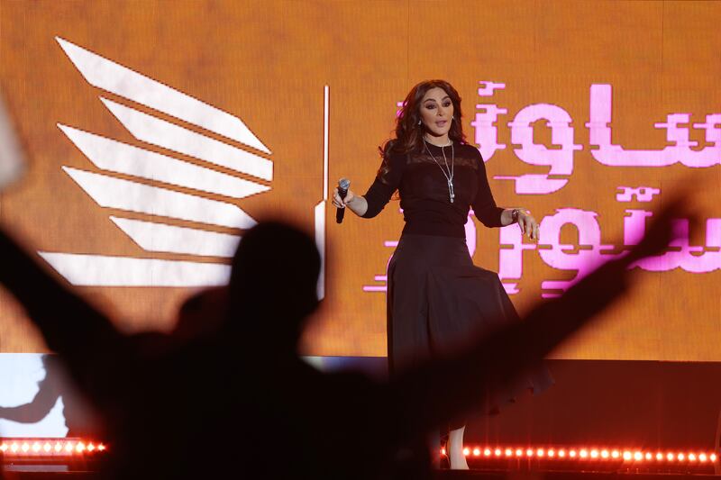 Lebanese singer Elissa found success with 'Baddy Doub', featuring French singer Gerrard Ferrer. Getty