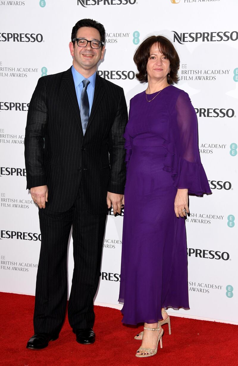 Peter Ettedgui and guest at the Bafta Nespresso Nominees' Party at Kensington Palace, London on February 9. Getty Images