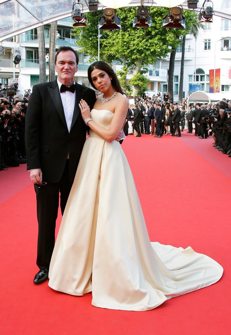 Quentin Tarantino poses with his wife Daniella Pick. Photo: Reuters
