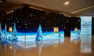 Tiffany & Co's window display in the UAE
