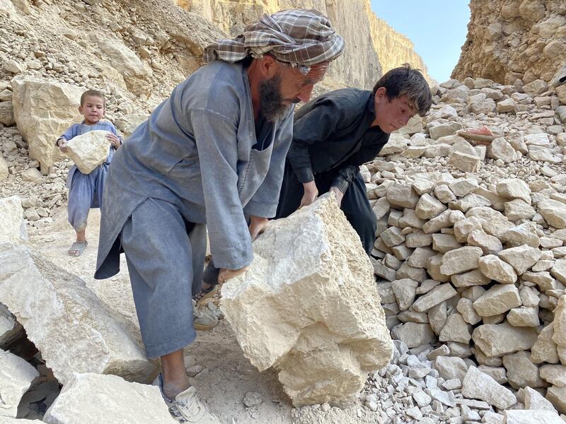 Faizmad and Razmad cannot attend school because they need to help their father earn enough money to feed their family. “It is very concerning and overwhelming to hear from children who are working in mines instead of being in school. They are another generation who are losing their childhood,” says Mariam Atahi of Save the Children in Afghanistan.