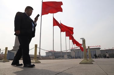 Chinese imports of smartphones tumbled in February. AP