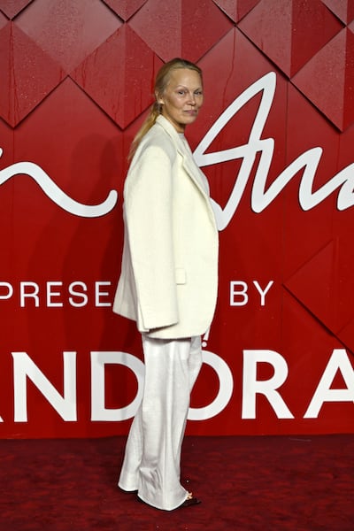 Pamela Anderson at the event dressed in Stella McCartney. Getty Images