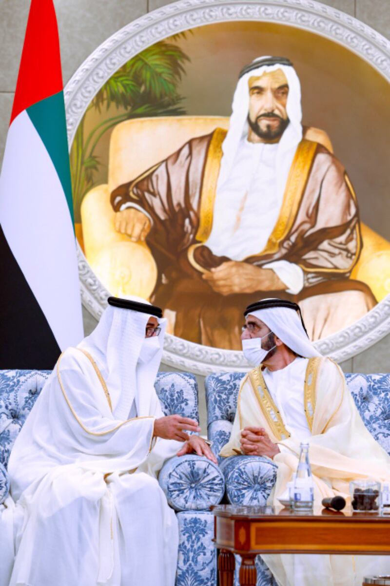 Sheikh Mohammed bin Rashid and Sheikh Mohamed bin Zayed Photo: Dubai Media Office