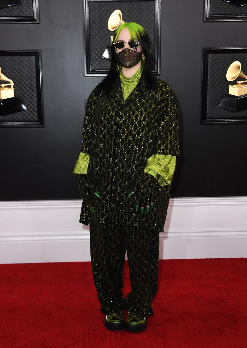 US singer-songwriter Billie Eilish arrives for the 62nd Annual Grammy Awards on January 26, 2020, in Los Angeles.  AFP