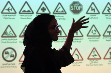 An employee of Careem talks during a training session for new female drivers at their Saudi Arabia office in Khobar City. Schroeder says that as an investor, he is encouraged by what this will mean for current valuations. AFP