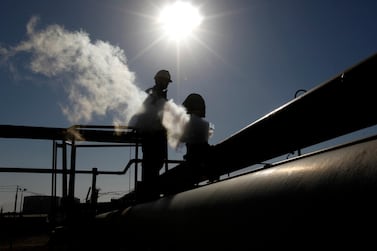 Closure of ports in eastern Libya cut 1.1 million barrels per day from the global market. AP