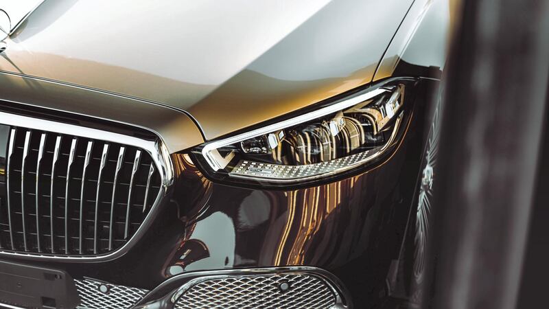 The shiny eye of the Mercedes-Maybach S-Class. All photos courtesy Emirates Motor Company