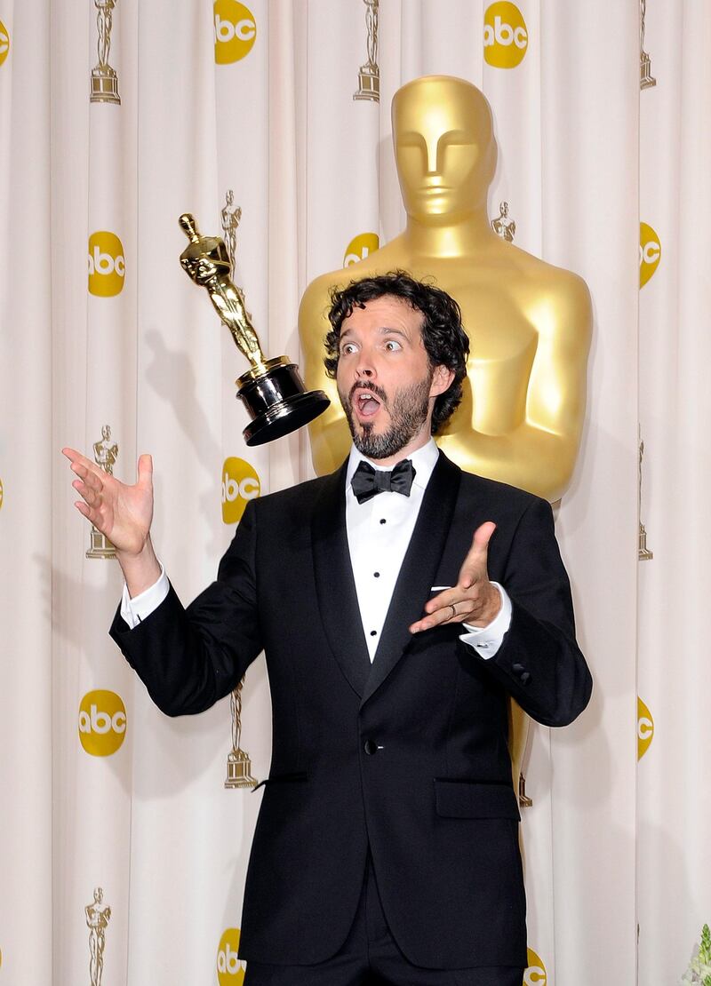 epa03124036 Bret McKenzie of New Zealand  holds his Oscar for Achievement in Music (Original Song) for 'Man or Muppet' in the movie 'The Muppets' during the 84th annual Academy Awards at the Hollywood and Highland Center in Hollywood, California, USA, 26 February 2012. The Oscars are presented for outstanding individual or collective efforts in up to 24 categories in filmmaking.  EPA/PAUL BUCK
