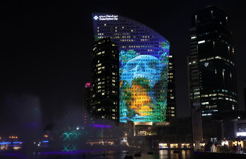 A special Halloween-themed Image laser show took place at 30-minute intervals during the event