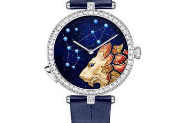Lady Arpels Zodiac - Lumineux Leo watch. Courtesy Van Cleef & Arpels