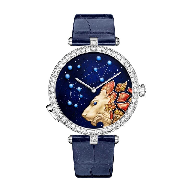 Lady Arpels Zodiac - Lumineux Leo watch. Courtesy Van Cleef & Arpels