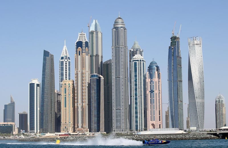 Apartment rents and sales prices in Dubai declined 8 per cent and 5 per cent respectively in 2019, according to JLL. Getty Images 