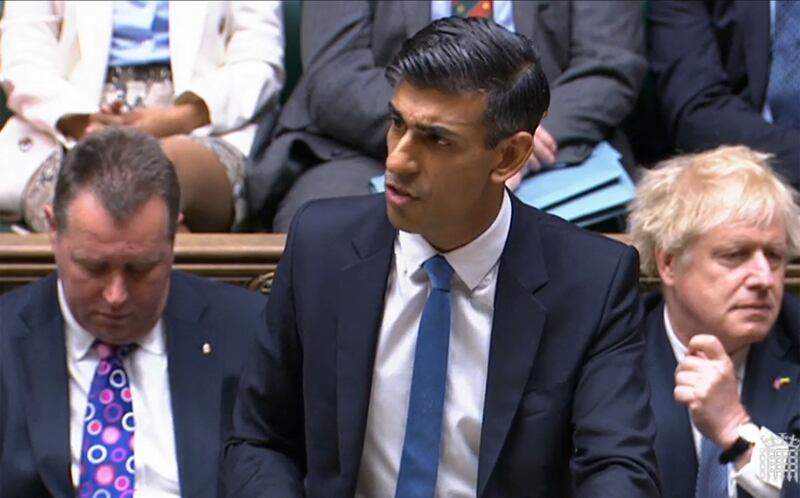 UK Chancellor Rishi Sunak says he is attempting to resolve the cost-of-living crisis for people in Britain. AFP
