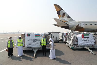 ABU DHABI, 21st June, 2020 (WAM) -- The UAE today sent an aid plane carrying 11 metric tons of medical supplies to Azerbaijan to bolster the country’s efforts to curb the spread of COVID-19. Wam