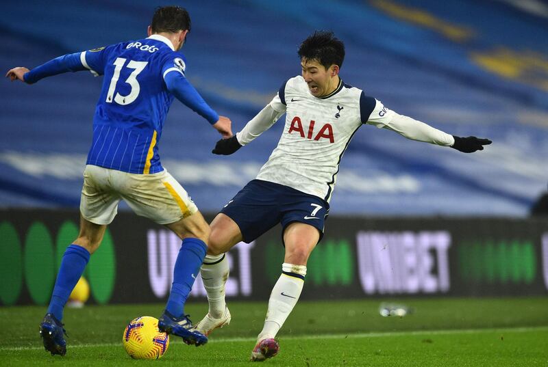 Son Heung-Min 5 - Had a very quiet night. Was restricted to a couple of long-range efforts that didn’t trouble Sanchez in the Brighton goal. AFP