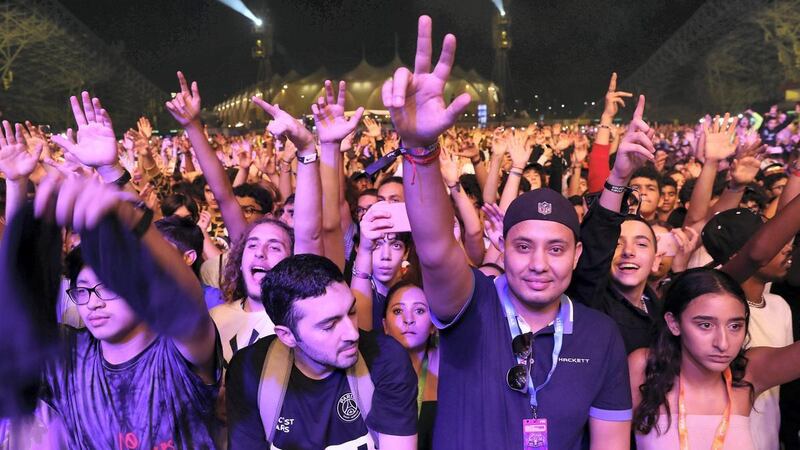 Festivals could be on track this summer after a study showed limited transmission at an indoor event in Barcelona. Pawan Singh / The National 