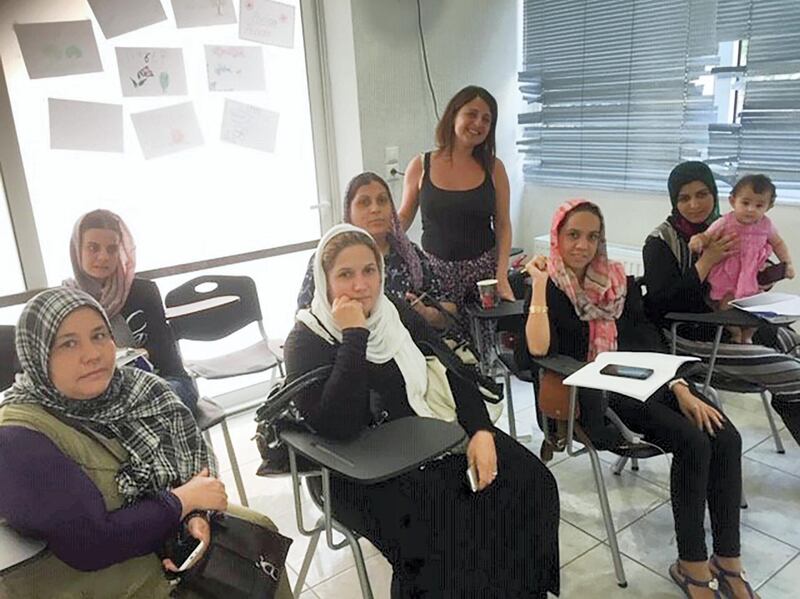 The drop-in refugee centre in Ellinikon in Athens, Greece, which author Christy Lefteri used as the inspiration for her novel. Courtesy Christy Lefteri