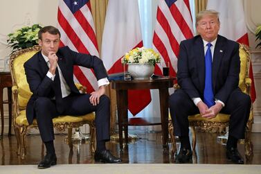 Donald Trump and Emmanuel Macron clashed over the repatriation of ISIS foreign fighters. Reuters 