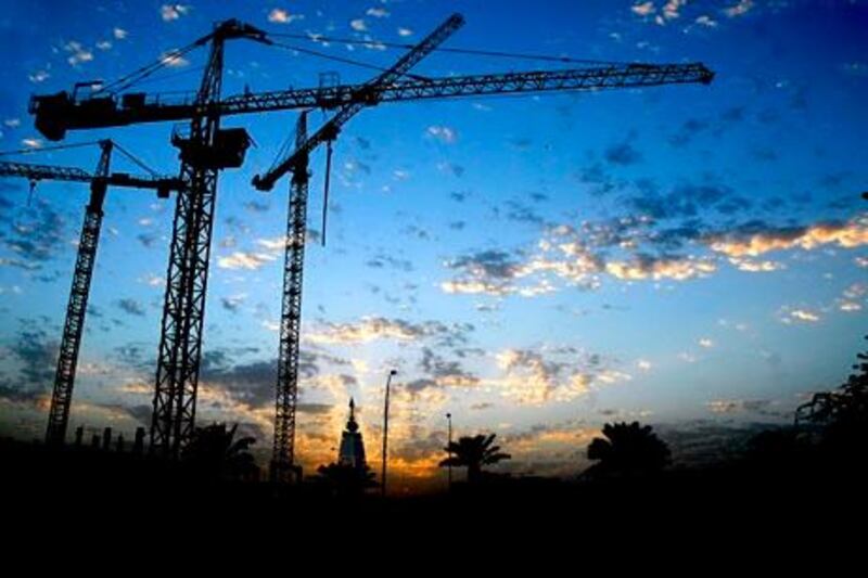  9/6/2010 Saudi Arabia, Riyadh construction in saudi and in the image Faisaliah Tower. Waseem Obaidi for The National