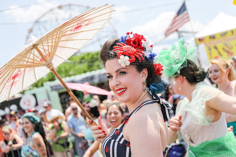 Participants take part in 37th Annual Mermaid Parade In the Coney Island section of Brooklyn in New York, U.S., June 22, 2019. Photo: Reuters