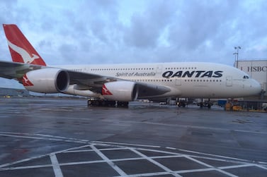 A Qantas A380 on the tarmac at London Heathrow. Qantas will fly direct from Australia to London in a bid to beat coronavirus restrictions on transit travel in Singapore. Courtesy flickr 