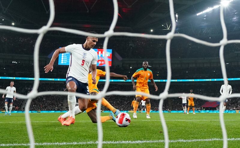 Ollie Watkins taps home for England. PA