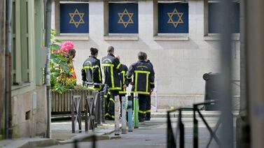 French police shot and killed a man who appeared to be trying to set fire to a synagogue in Rouen on Friday. AFP