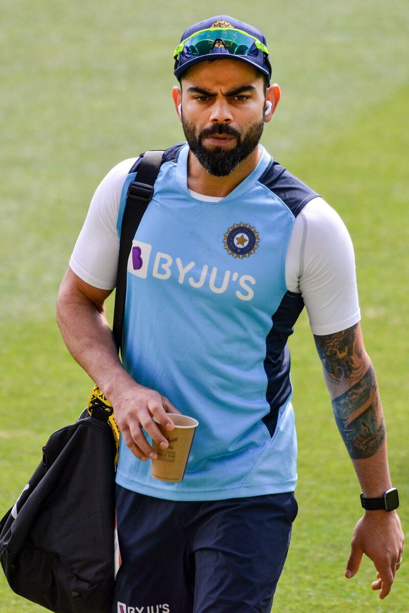 India's captain Virat Kohli leaves after a training session at the Adelaide Oval. AFP