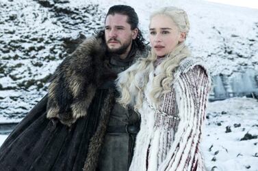 A stage production based on George R R Martin's 'Game of Thrones' is set to hit theatres in 2023 - although fan favourites Jon Snow and Daenerys Targaryen, pictured, are unlikely to feature. Courtesy HBO