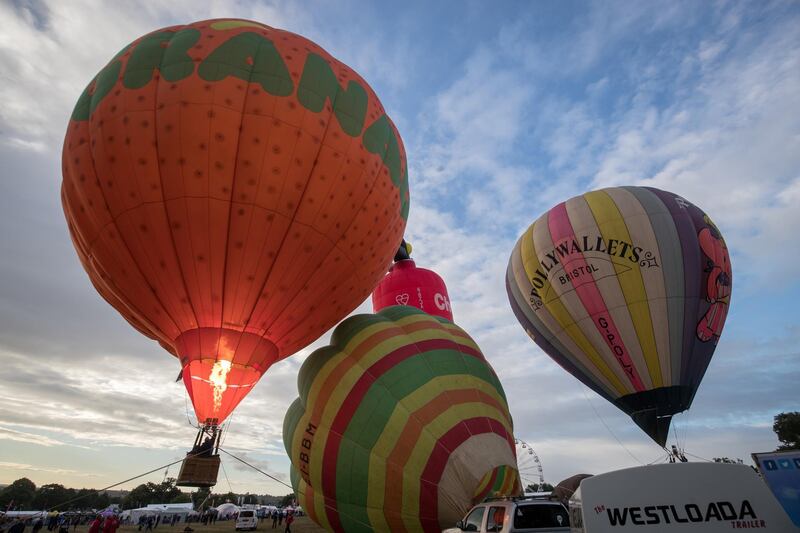 Balloon begin to go airborne. Getty Images