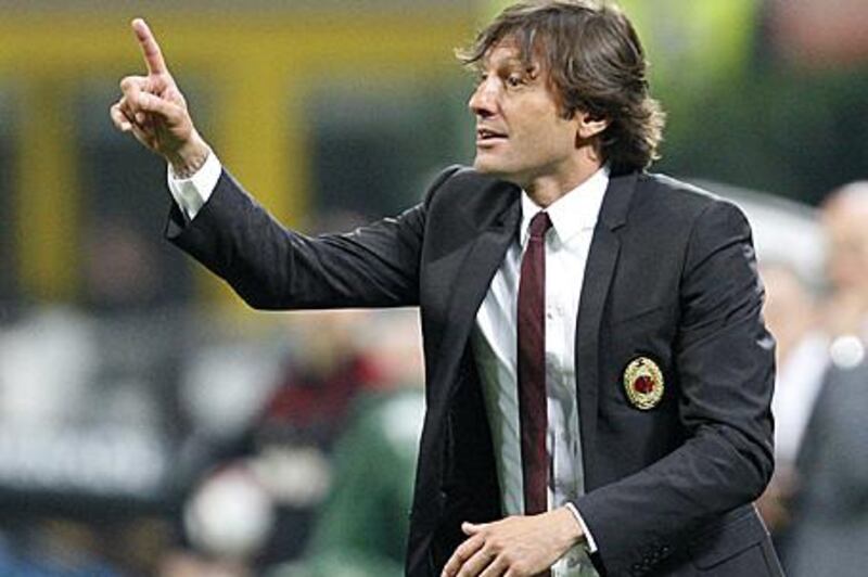 Leonardo has been under pressure at the San Siro throughout the season.