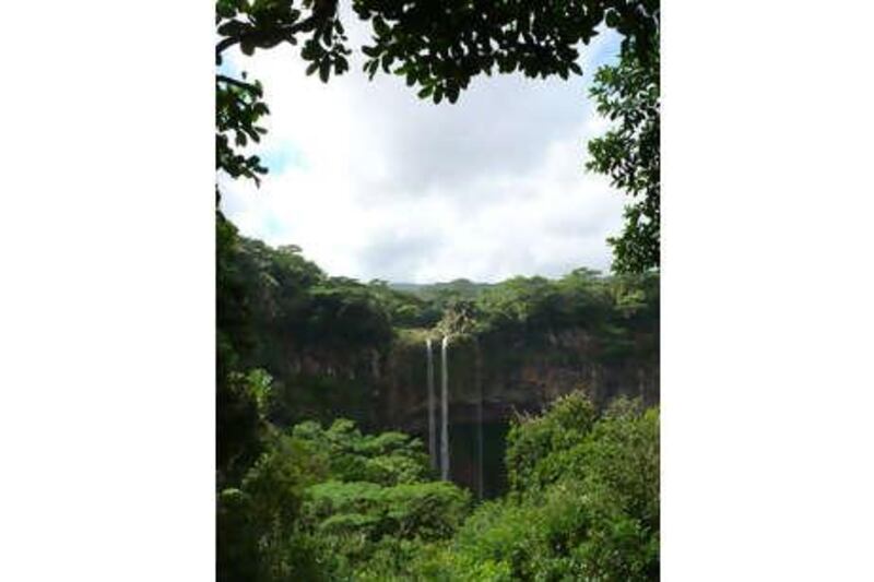 Cascade waterfalls at Chamarel, Mauritius.