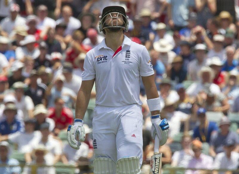 Matt Prior has just 107 runs in three Ashes Tests so far. Tony Ashby / AFP