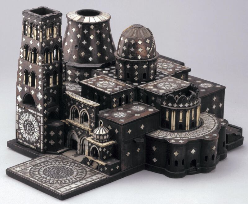Model of the Church of the Holy Sepulchre Bethlehem, Palestine, 1600–1700 The Church of the Holy Sepulchre is one of the holiest places of Christianity and attracts many pilgrims. Souvenir models of the church are bought and taken all over the world. © the Trustees of the British Museum 