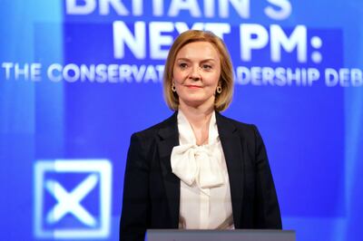 Liz Truss made little impression on the public, a snap poll showed. AP