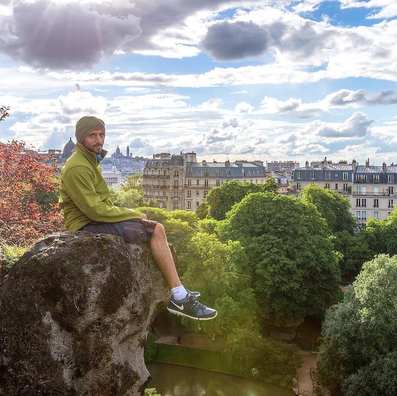 Sheikh Hamdan in Paris. Instagram / Faz3