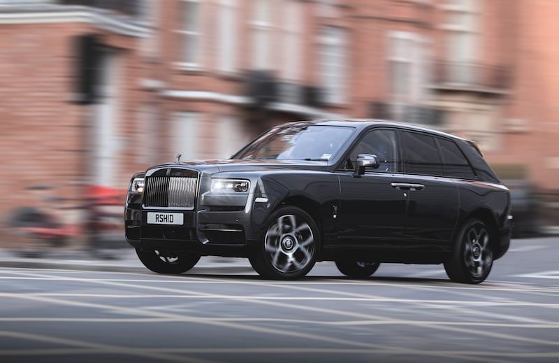 The Rolls Royce Cullinan is seen in Knightsbridge, London. Getty Images