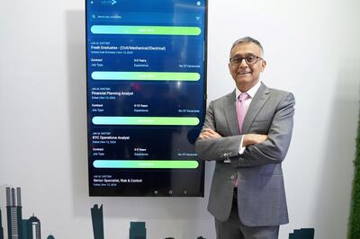 Mahesh Shahdadpuri, TASC founder and chief executive, says the app is the first of its kind in the region. Photo: TASC Outsourcing