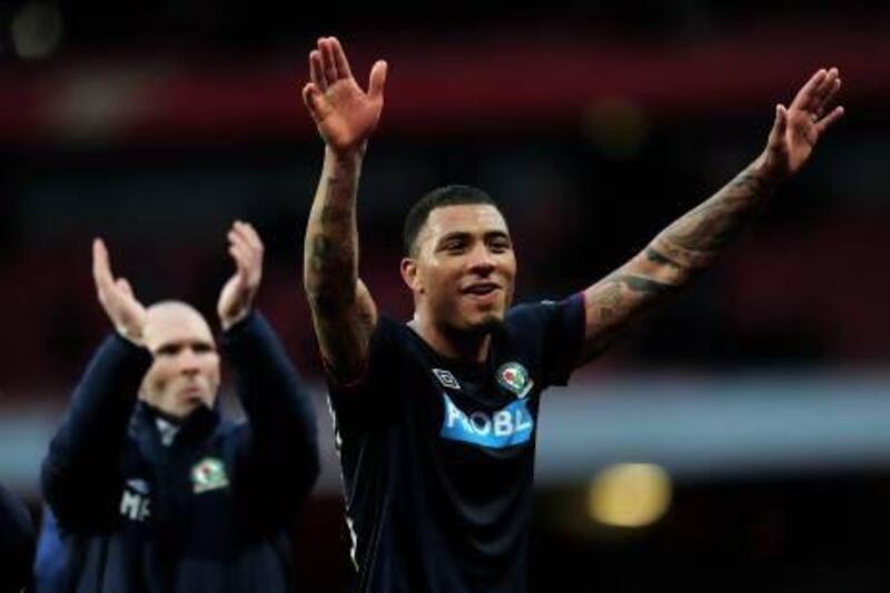 Colin Kazim-Richards's goal against Arsenal in the FA Cup brought much-needed joy to Blackburn fans. Shaun Botterill / Getty Images
