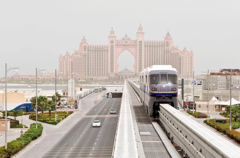 The monorail opened in 2009, ferrying passengers between Palm Gateway and Atlantis Aquaventure Waterpark stations. The fully automatic driverless train was designed to eventually link up with the Dubai Metro. Getty Images