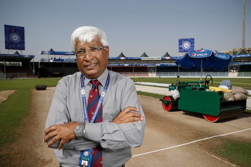 SHARJAH, UNITED ARAB EMIRATES, APRIL 14, 2014. Mazhar Khan, UAE Cricket Administratorfor the IPL at Sharjah Cricket Stadium. (Photo: Antonie Robertson/The National) Journalist: Kyle Sinclair. Section: National