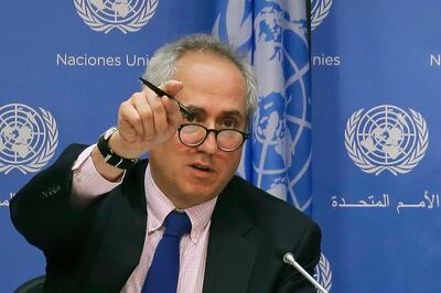 UN spokesman Stephane Dujarric said nothing could be solved until all leaders talk. AP