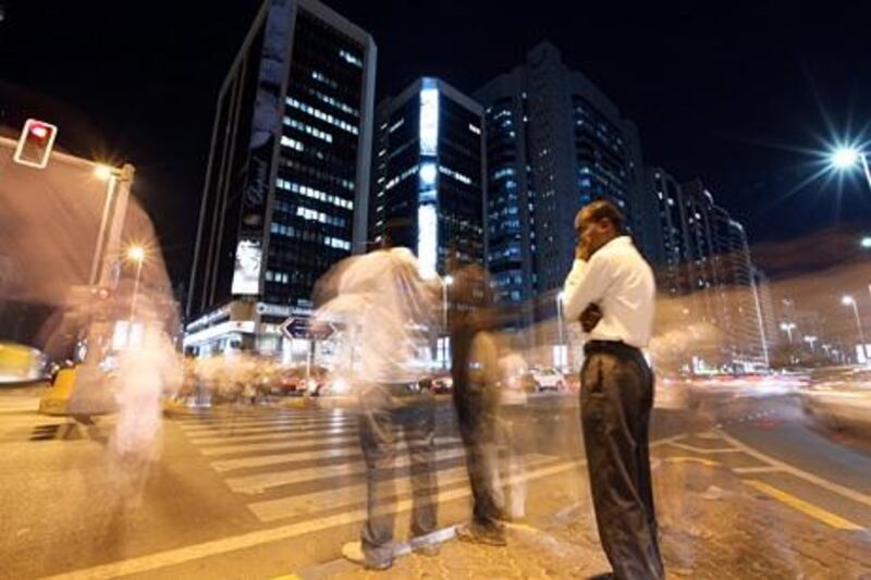 April 28, 2010 / Abu Dhabi / (Rich-Joseph Facun / The National) An overview of the use of electricity in downtown Abu Dhabi, Wednesday, April 28, 2010. 