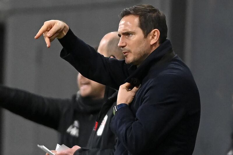 Frank Lampard at Craven Cottage in London. AFP