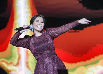 Dubai, United Arab Emirates-  Sherine Abdelwahab performing at Free DSF concert at the Burj Park, Dubai Downtown, Ruel Pableo for The National