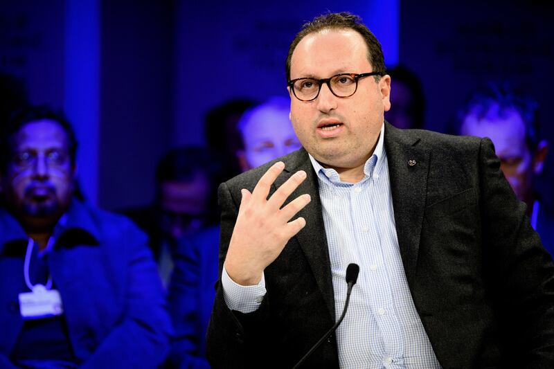 Alain Bejjani, chief executive of Majid Al Futtaim, at the World Economic Forum in Davos. Manuel Lopez / World Economic Forum